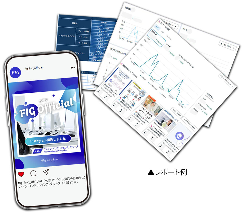 図：レポートの例